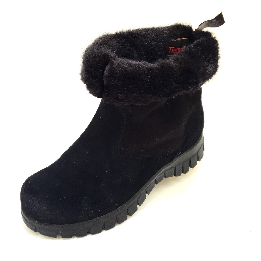 Naturalizer Womans Insulated Black Suede Boots Size 9 M